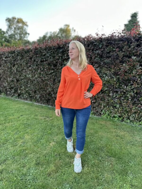 blouse kim oranje